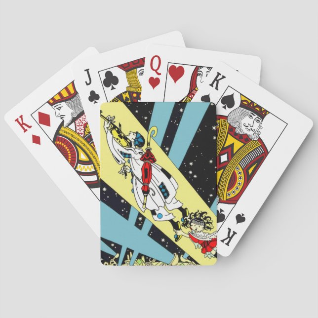 Viperetta Flies to the Moon Playing Cards (Back)