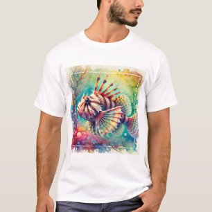 Viperfish Stomiiformes 080824AREF146 - Watercolor T-Shirt