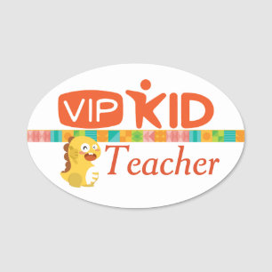 VIPKid Nametags Round Name Tag