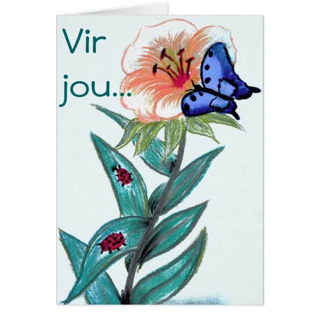 Vir jou - Afrikaanse Groetekaartjie (Front)