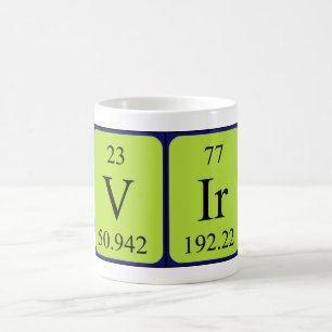 Vir periodic table name mug