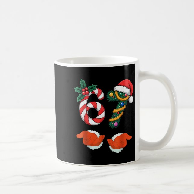 Viral 67 Candy Canes Christmas Tree With Hand Holi Coffee Mug (Right)