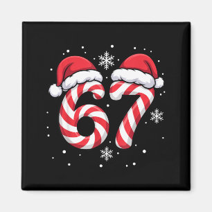Viral 67 Candy Canes Santa Holiday Kids Humor  Magnet