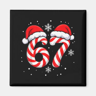 Viral 67 Candy Canes Santa Holiday Kids Humor  Magnet