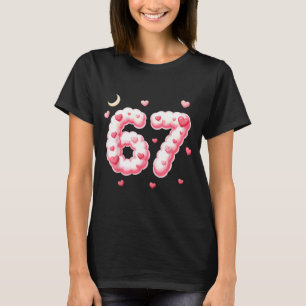 Viral 67 Kawaii Hearts Valentine's Day Girls Humor T-Shirt