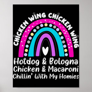 Viral Chicken Wing Chicken Wing Hot Dog Bologna So Poster