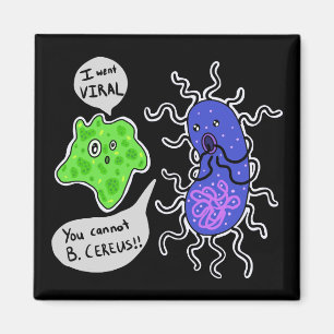 Viral Microbes Magnet