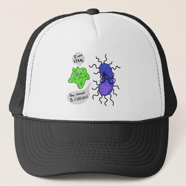 Viral Microbes Trucker Hat (Front)