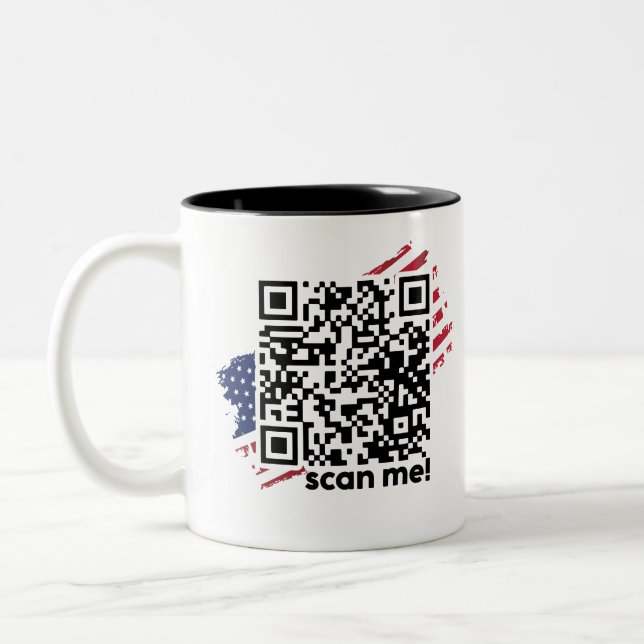 Viral Trump Dance Ymca Qr Code Mug (Left)