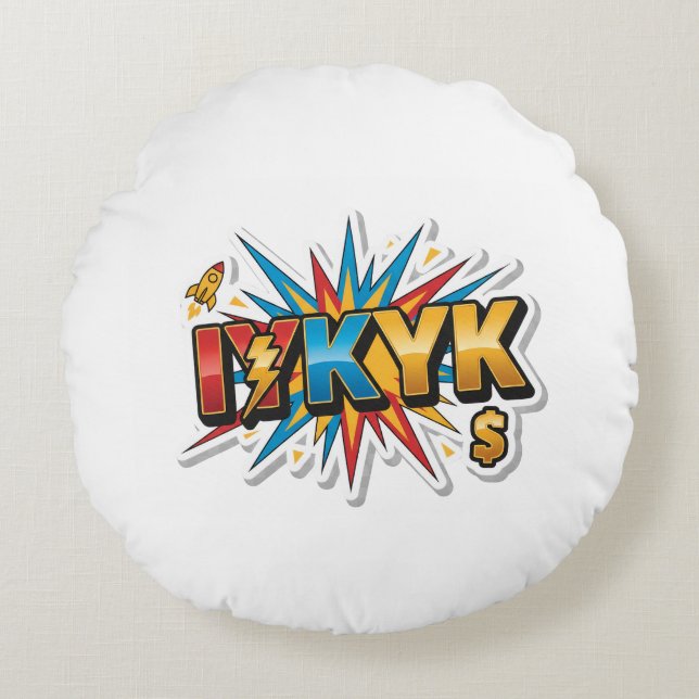 ViralVibes Collection Round Cushion (Front)