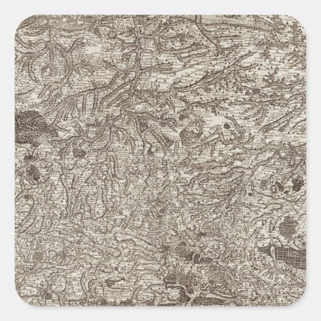 Vire, Avranches Square Sticker (Front)