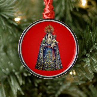 Virgen de Candelaria Metal Ornament