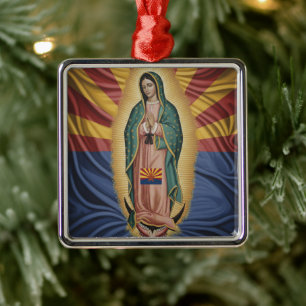Virgen de Guadalupe - Arizona Metal Ornament