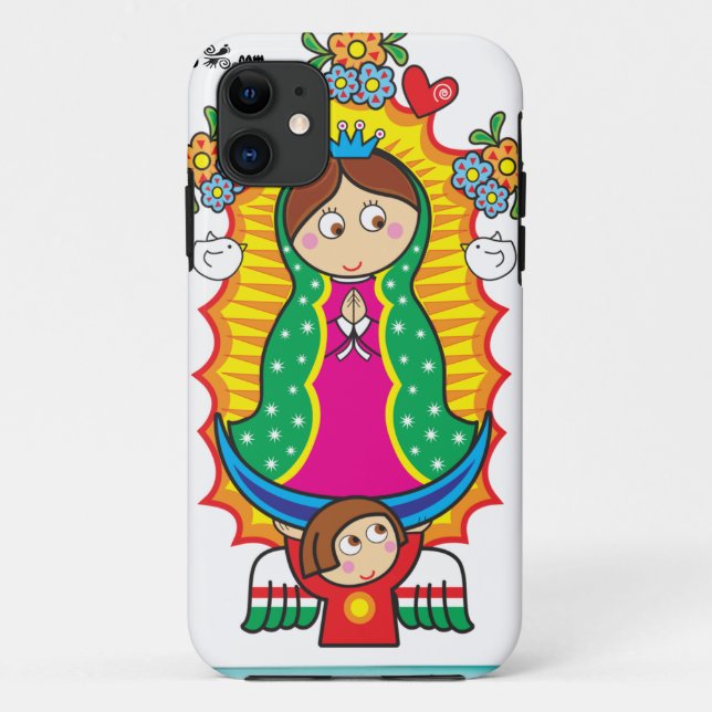 VIRGEN DE GUADALUPE CARICATURA 01 CUSTOMIZABLE PRO Case-Mate iPhone CASE (Back)