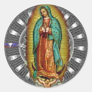 VIRGEN DE GUADALUPE CUSTOMIZABLE PRODUCTS CLASSIC ROUND STICKER