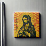 Virgen de Guadalupe Drawing Magnet<br><div class="desc">Add a pop of colour and iconic flair to your kitchen with this Virgen de Guadalupe drawing fridge magnet! With its modern eclectic style and vibrant design, this magnet brings a fresh twist to classic imagery, making it a standout piece for any fridge. Perfect for those who love mixing tradition...</div>