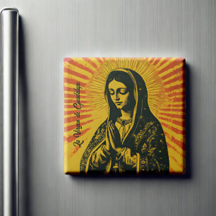 Virgen de Guadalupe Drawing Magnet