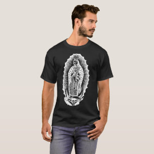Virgen De Guadalupe Inverse Illustration T-Shirt