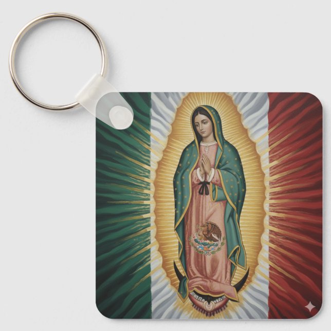 Virgen de Guadalupe - Mexico Key Ring (Front)