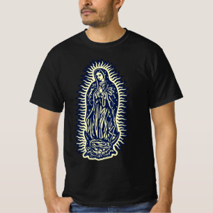 Virgen De Guadalupe. Mother Mary, Virgin Mother. C T-Shirt
