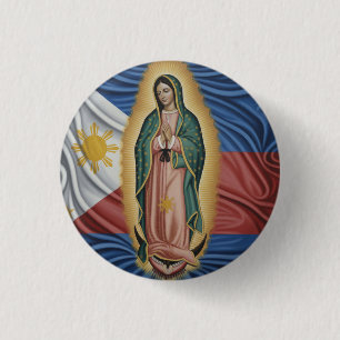 Virgen de Guadalupe - Philippines 3 Cm Round Badge