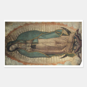 Virgen de Guadalupe Rectangular Sticker