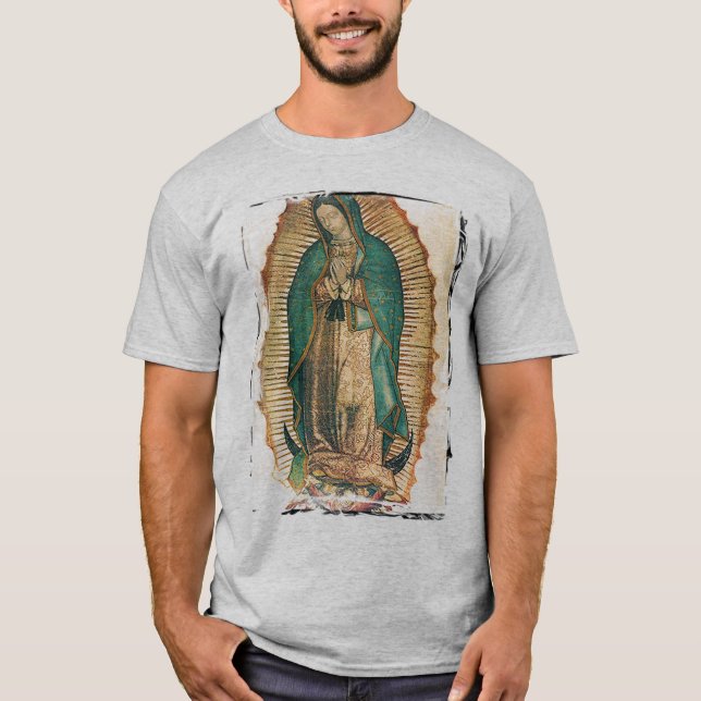 Virgen de Guadalupe (traditional) T-Shirt (Front)