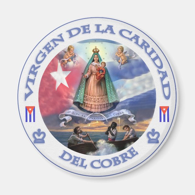VIRGEN DE LA CARIDAD DEL COBRE CUBAN PATRIOT SAINT MAGNET (Front)