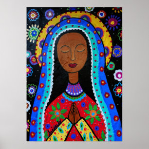 Virgen Guadalupe by Pristine Cartera-Turkus Poster