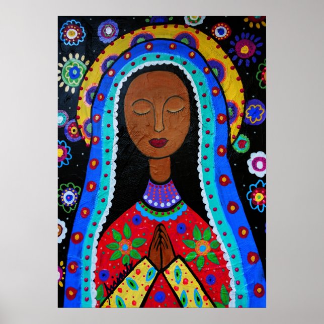 Virgen Guadalupe by Pristine Cartera-Turkus Poster (Front)