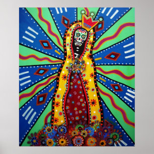 VIRGEN GUADALUPE DAY OF THE DEAD POSTER