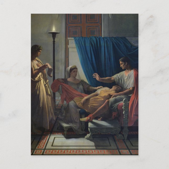 Virgil Reading the Aeneid Postcard (Front)