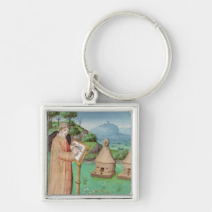 Virgil  writing the Life of Bees Key Ring