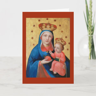 Virgin and Baby Jesus - Christmas Card