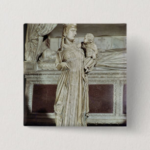 Virgin and Child 15 Cm Square Badge