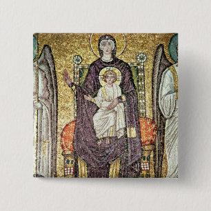 Virgin and Child 15 Cm Square Badge