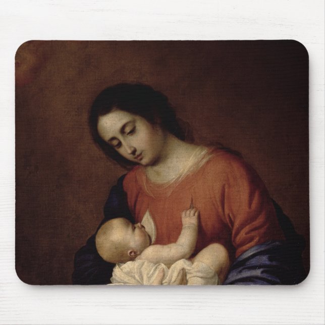 Virgin and Child, 1658 Mouse Pad (Front)