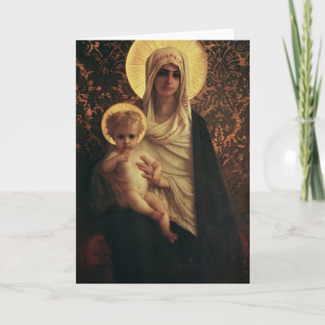 Virgin and Child, 1872 Card (Front)