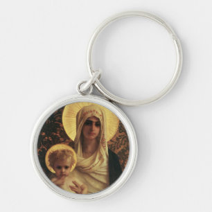Virgin and Child, 1872 Key Ring