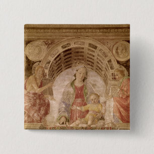 Virgin and Child 2 15 Cm Square Badge