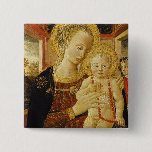Virgin and Child 2 15 Cm Square Badge