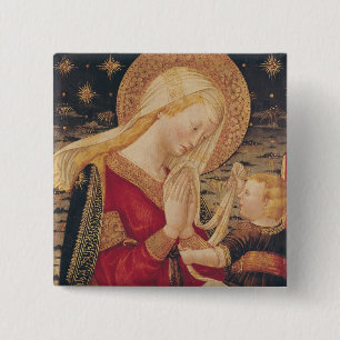 Virgin and Child 2 15 Cm Square Badge
