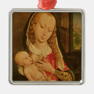 Virgin and Child 2 Metal Tree Decoration