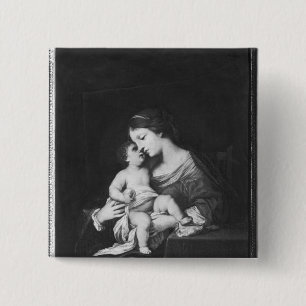 Virgin and Child 3 15 Cm Square Badge