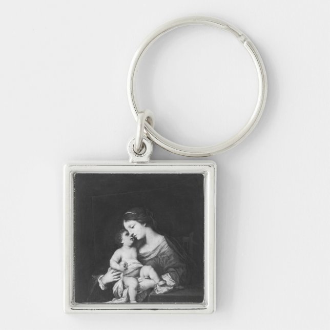 Virgin and Child 3 Key Ring (Front)