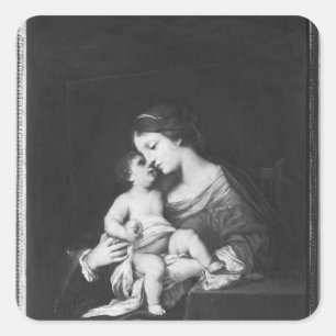 Virgin and Child 3 Square Sticker