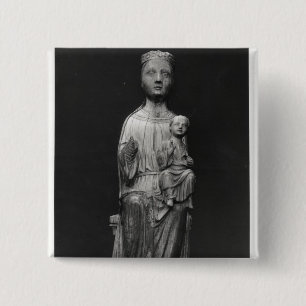 Virgin and Child 4 15 Cm Square Badge