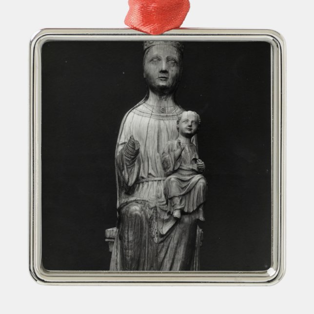 Virgin and Child 4 Metal Tree Decoration (Front)