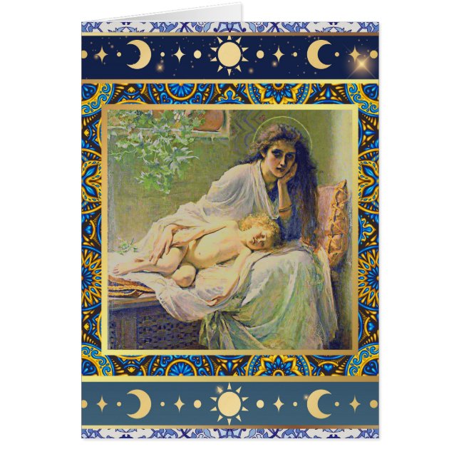 Virgin and Child Alice Havers ViArt Christmas Card (Front)