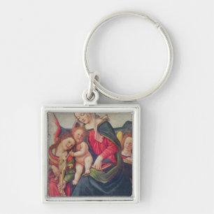Virgin and Child and angel musicians Key Ring